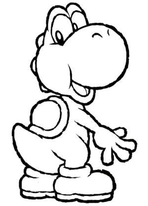 Yoshi boyama sayfası,  coloring page, çocuklar Için Yoshi, 