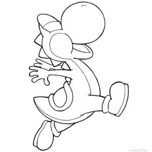 Yoshi boyama sayfası,  coloring page, çok Mutlu Yoshi, 