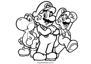 Yoshi boyama sayfası – yaratıcılık, eğlenceli etkinlik