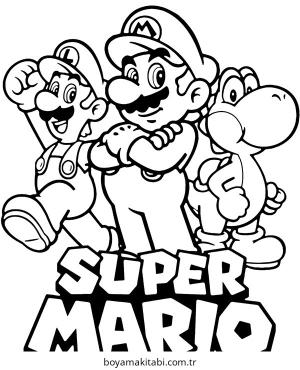 Yoshi boyama sayfası – sanatsal çalışma, çocuklar için