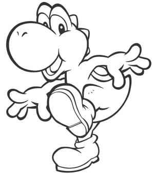 Yoshi boyama sayfası,  coloring page, Yoshi Bedava, 