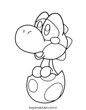 Yoshi boyama sayfası – ücretsiz yazdır, boyama etkinliği