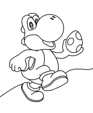 Yoshi boyama sayfası,  coloring page, Yumurtalı Yoshi, 