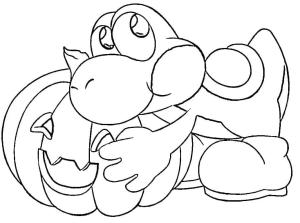 Yoshi boyama sayfası,  coloring page, Cadılar Bayramında Yoshi, 