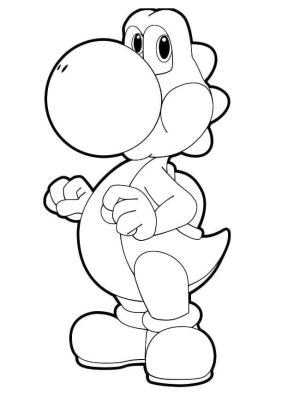 Yoshi boyama sayfası,  coloring page, Güzel Yoshi, 