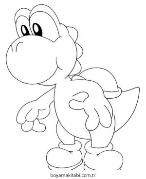 Yoshi boyama sayfası – yaratıcılık, eğlenceli etkinlik