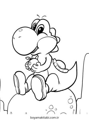 Yoshi boyama sayfası – ücretsiz yazdır, boyama etkinliği