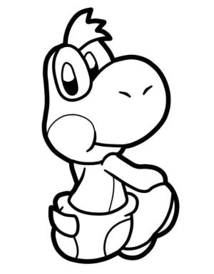 Yoshi boyama sayfası,  coloring page, Küçük Yoshi, 