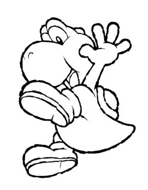 Yoshi boyama sayfası,  coloring page, ücretsiz Yazdırılabilir Yoshi, 