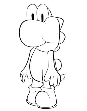 Yoshi boyama sayfası,  coloring page, Yoshi ücretsiz Yazdırılabilir, 