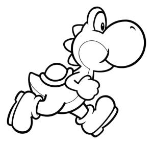 Yoshi boyama sayfası,  coloring page, Yoshi Yazdırılabilir, 