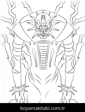 Yu Gi Oh boyama sayfası – PDF indir, sevimli karakter