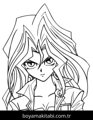 Yu Gi Oh boyama sayfası – basit çizim, kolay boyama