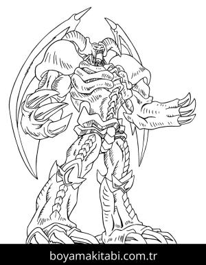 Yu Gi Oh boyama sayfası – yaratıcılığı geliştirir, keyifli zaman