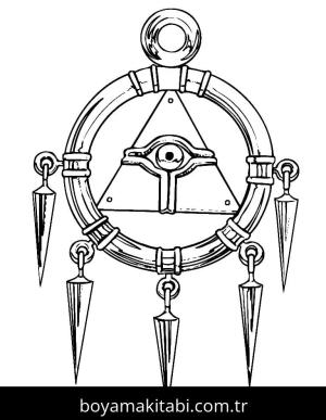 Yu Gi Oh boyama sayfası – boyama çalışması, yaratıcılığı geliştirir