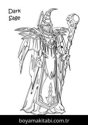 Yu Gi Oh boyama sayfası – el becerilerini geliştirir, boyama çalışması