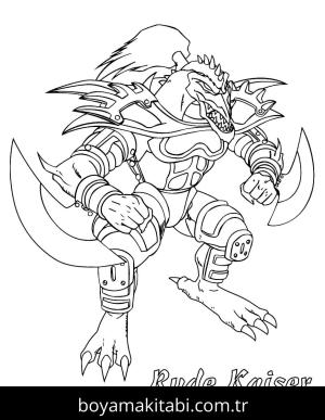 Yu Gi Oh boyama sayfası – boyama çalışması, yaratıcılığı geliştirir