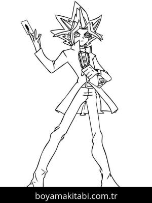 Yu Gi Oh boyama sayfası – yaratıcılığı geliştirir, keyifli zaman