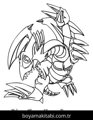 Yu Gi Oh boyama sayfası – eğitici aktivite, yaratıcılık