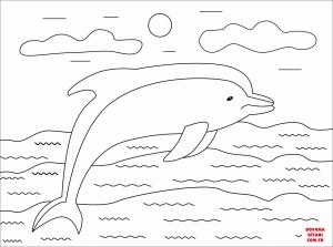 Yunus boyama sayfası, Dolphins coloring page, , dolphins dolph