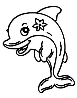 Yunus boyama sayfası, Dolphins coloring page, Eğlenceli Yunus Çizimi, 