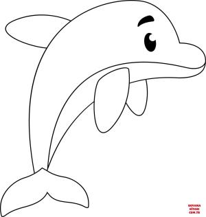 Yunus boyama sayfası, Dolphins coloring page, , dolphins cute dolp