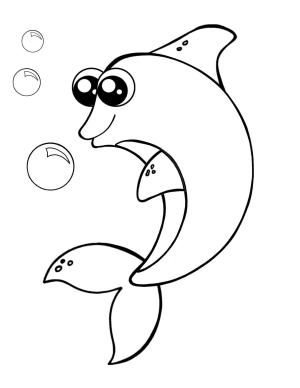 Yunus boyama sayfası, Dolphins coloring page, Yazdırılabilir Yunus, 