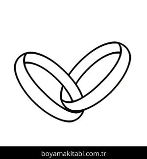 Yüzük boyama sayfası – boyama çalışması, yaratıcılığı geliştirir