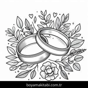 Yüzük boyama sayfası – eğitici aktivite, yaratıcılık