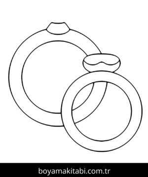 Yüzük boyama sayfası – eğitici aktivite, yaratıcılık