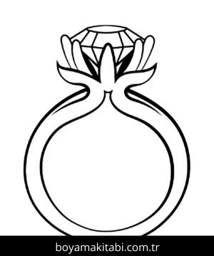 Yüzük boyama sayfası – ücretsiz yazdır, boyama etkinliği