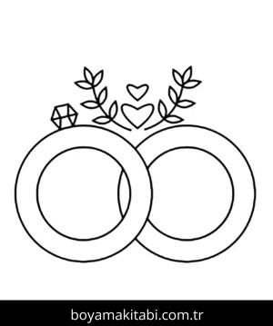 Yüzük boyama sayfası – yaratıcılığı geliştirir, keyifli zaman