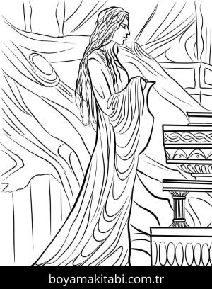 Yüzüklerin Efendisi boyama sayfası – boyama etkinliği, çocuk aktivitesi