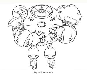 Z Takımı boyama sayfası – kolay boyama, eğitici aktivite