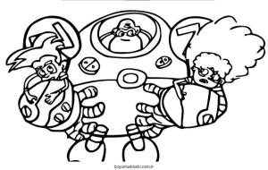 Z Takımı boyama sayfası – boyama çalışması, yaratıcılığı geliştirir