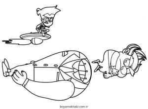 Z Takımı boyama sayfası – eğlenceli etkinlik, el becerilerini geliştirir