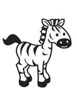 Zebra boyama sayfası, Zebra coloring page, Bebek Zebra, 