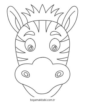 Zebra boyama sayfası – el becerilerini geliştirir, boyama çalışması