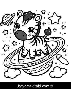 Zebra boyama sayfası, Zebra coloring page, , 