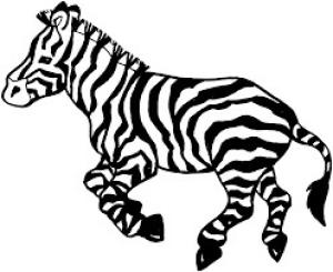 Zebra boyama sayfası, Zebra coloring page, Zebra Koşusu, 