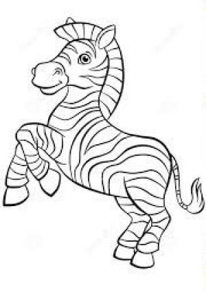 Zebra boyama sayfası, Zebra coloring page, Zebra Atlama, 