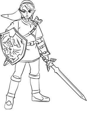 Zelda boyama sayfası,  coloring page, Çizim Bağlantısı, 