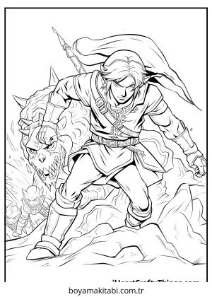 Zelda boyama sayfası – evde etkinlik, ücretsiz yazdır