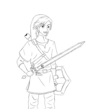 Zelda boyama sayfası,  coloring page, Eğlence Bağlantısı, 