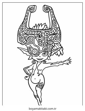Zelda boyama sayfası – çocuk aktivitesi, PDF indir