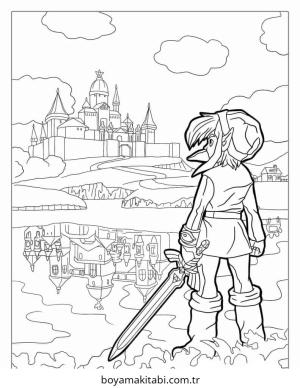 Zelda boyama sayfası – keyifli zaman, renkli çizimler