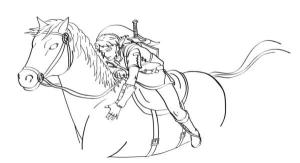 Zelda boyama sayfası,  coloring page, At Binme Bağlantısı, 