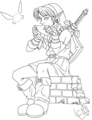 Zelda boyama sayfası,  coloring page, Elf Çocukları, 