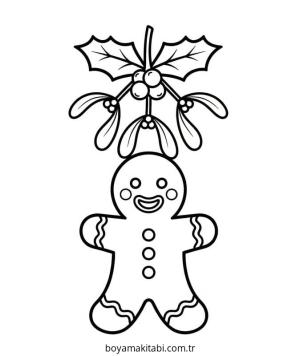 Zencefilli Kurabiye Adam boyama sayfası – eğlenceli etkinlik, el becerilerini geliştirir