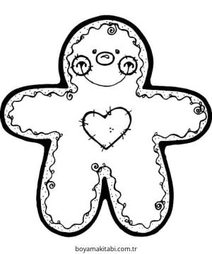 Zencefilli Kurabiye Adam Boyama Sayfaları